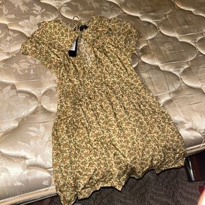 SHIRE MINI DRESS IN WASHED DITSY